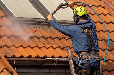 Démoussage et hydrofuge de toiture à Piedigriggio